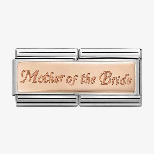 Composable Classic DOUBLE ENGRAVED steel and 9k rose gold CUSTOM (07_Mother of the Bride)