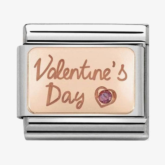 NOMINATION ROSE GOLD VALENTINE'S DAY CHARM