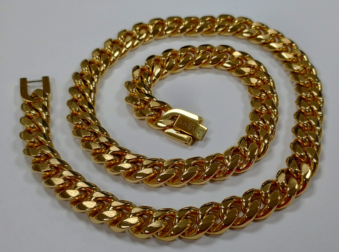 Gold IP Plated Stainless Steel Necklace 50cm