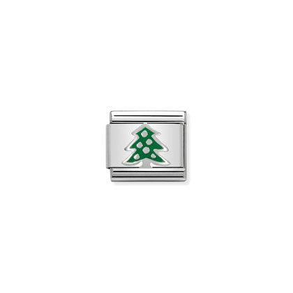 Composable Classic SYMBOLS in stainless steel, enamel and arg, 925 (08_Christmas Tree)