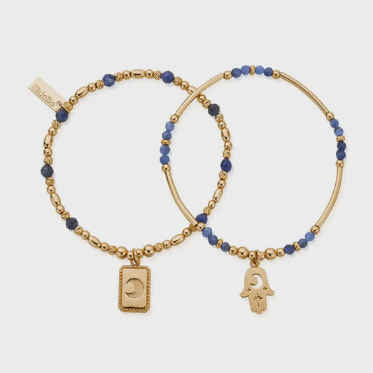 Gold Manifest Sodalite Set Of 2
