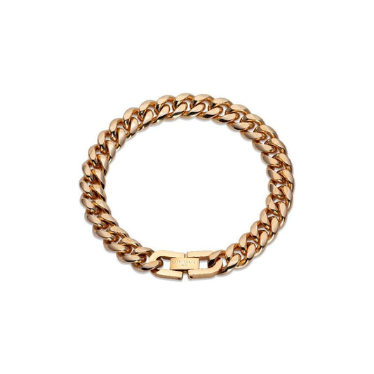 Gold IP Plated Stainless Steel Bracelet 21cm