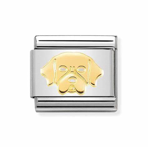 Composable Classic SYMBOLS and steel and bonded yellow gold (56_Golden Retriever)