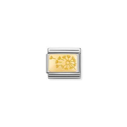 Composable Classic SYMBOLS PLATES steel and bonded yellow gold (21_Dandelion)
