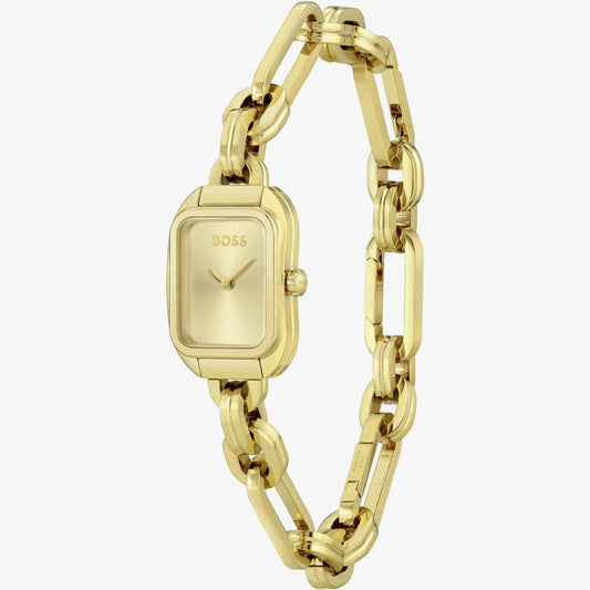 Hailey Gold Plated Link Bracelet Watch