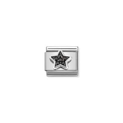 Composable CL SYMBOLS OX steel, Cz and silver 925 (10_Black Star)