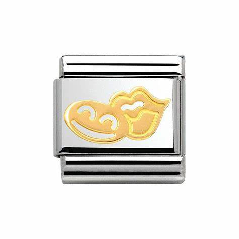 Composable Classic SYMBOLS stainless steel and bonded yellow gold (08_Smile and mouth)