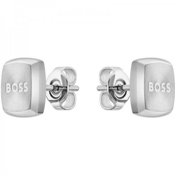 Yann Stainless Steel Square Earrings