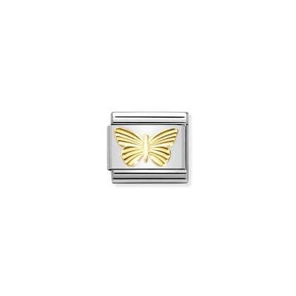 Composable Classic SYMBOLS steel and bonded yellow gold (45_Diamond-coated Butterfly)