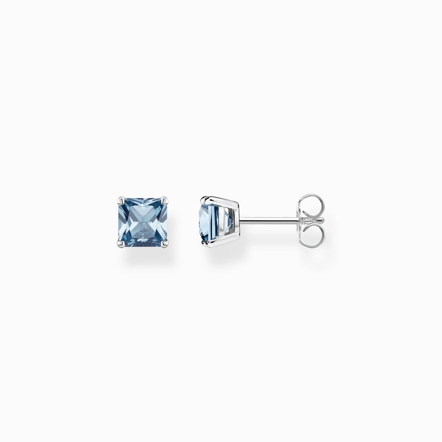 Thomas Sabo Earrings with aquamarine-coloured stone silver