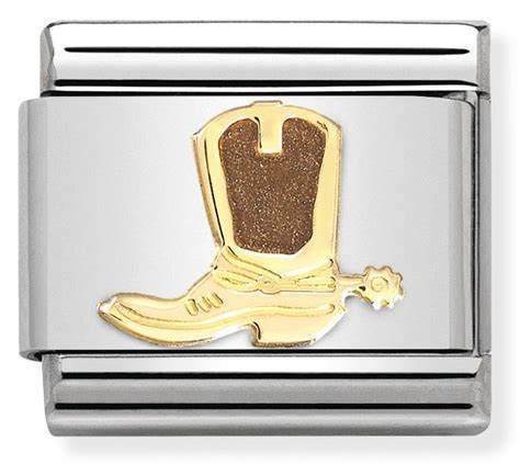 COMPOSABLE Classic 1 DAILY LIFE in stainless steel with enamel and bonded yellow gold (48_Boots)