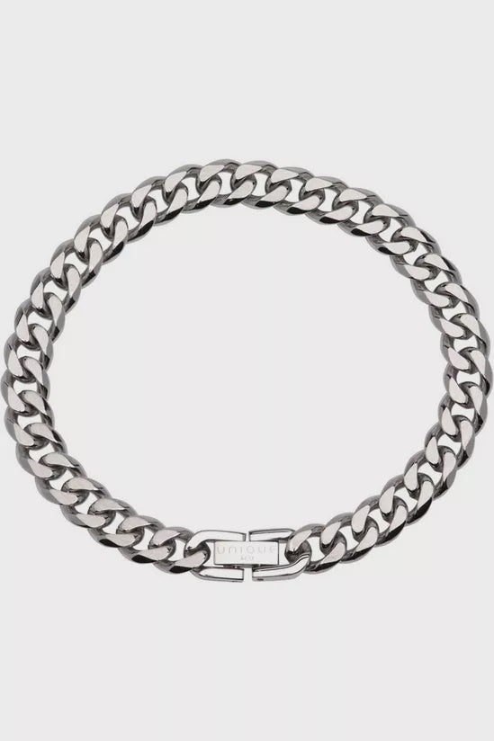 Stainless Steel Bracelet Matte and Polished 21cm