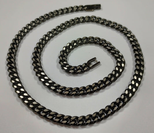 Black IP Stainless Steel Necklace