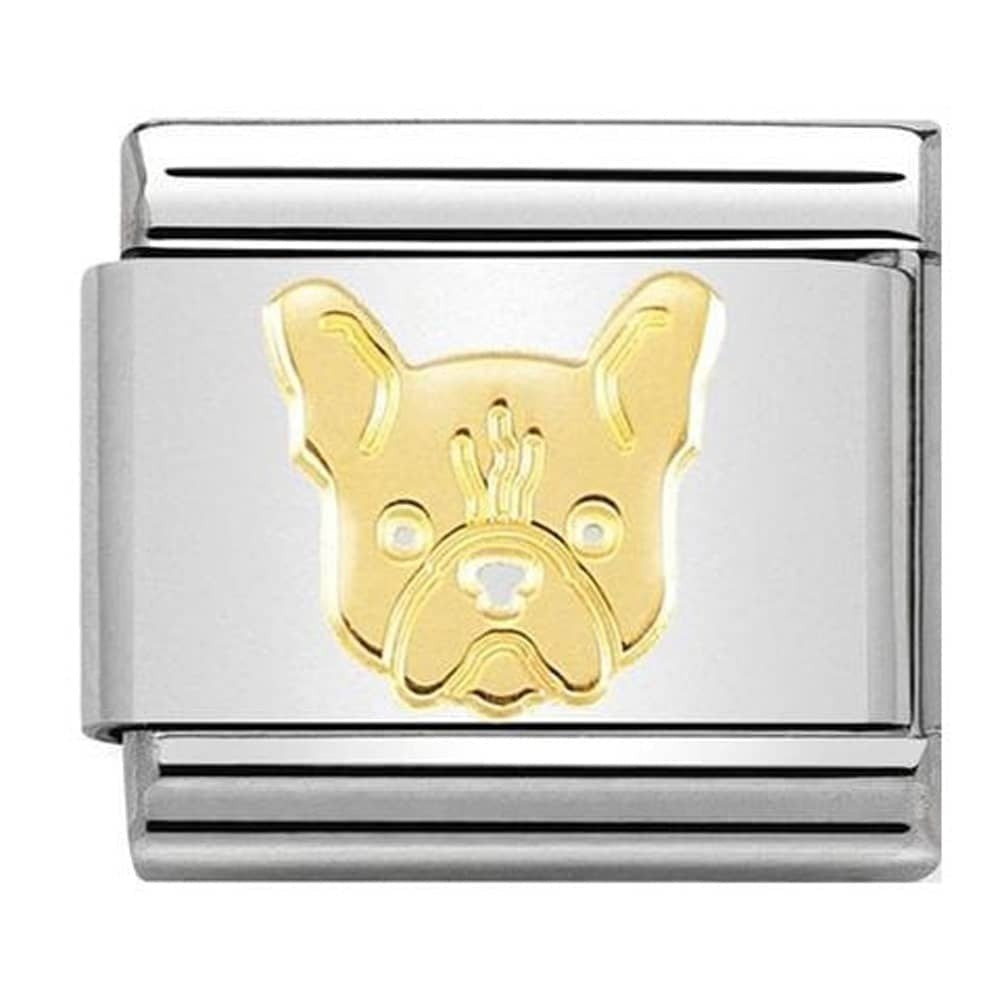Composable Classic SYMBOLS and steel and bonded yellow gold (54_French bulldog)