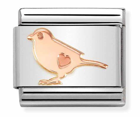 Composable Classic SYMBOLS steel and bonded rose gold (54_Little bird)