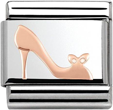 Composable Classic SYMBOLS stainless steel and 9k rose gold (17_Heel Shoe)