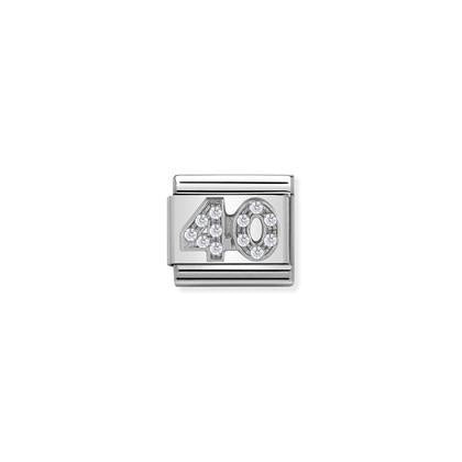 Composable CL SYMBOLS steel , Cubic zirconia and silver 925 (22_40)