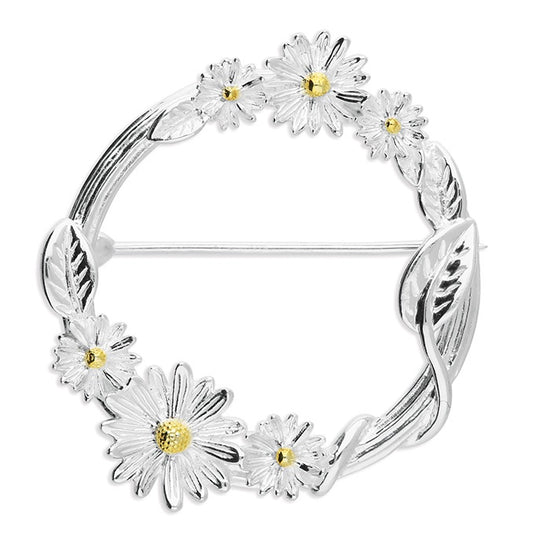 Sterling Silver Daisy Brooch