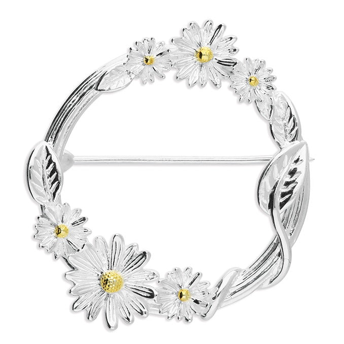 Sterling Silver Daisy Brooch