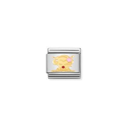 Composable Classic SYMBOLS steel, enamel and bonded yellow gold (47_Geisha)