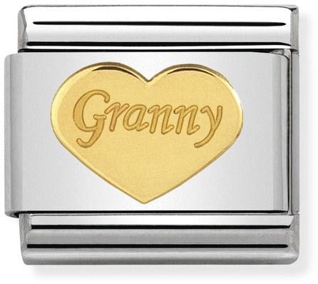 Composable Classic SYMBOLS and steel and bonded yellow gold (39_Granny heart)