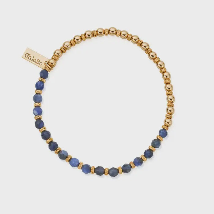 Gold Story Of The Moon Sodalite Bracelet