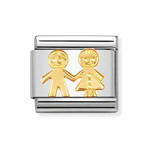 COMPOSABLE Classic FUN in stainless steel with bonded yellow gold (05_Children)