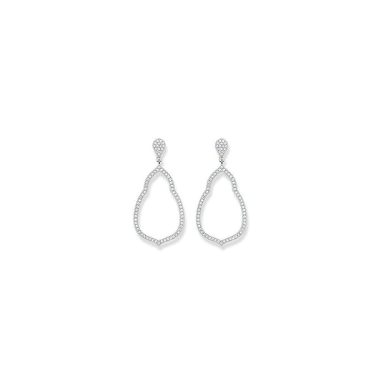 Thomas Sabo Large Shaped CZ Earrings