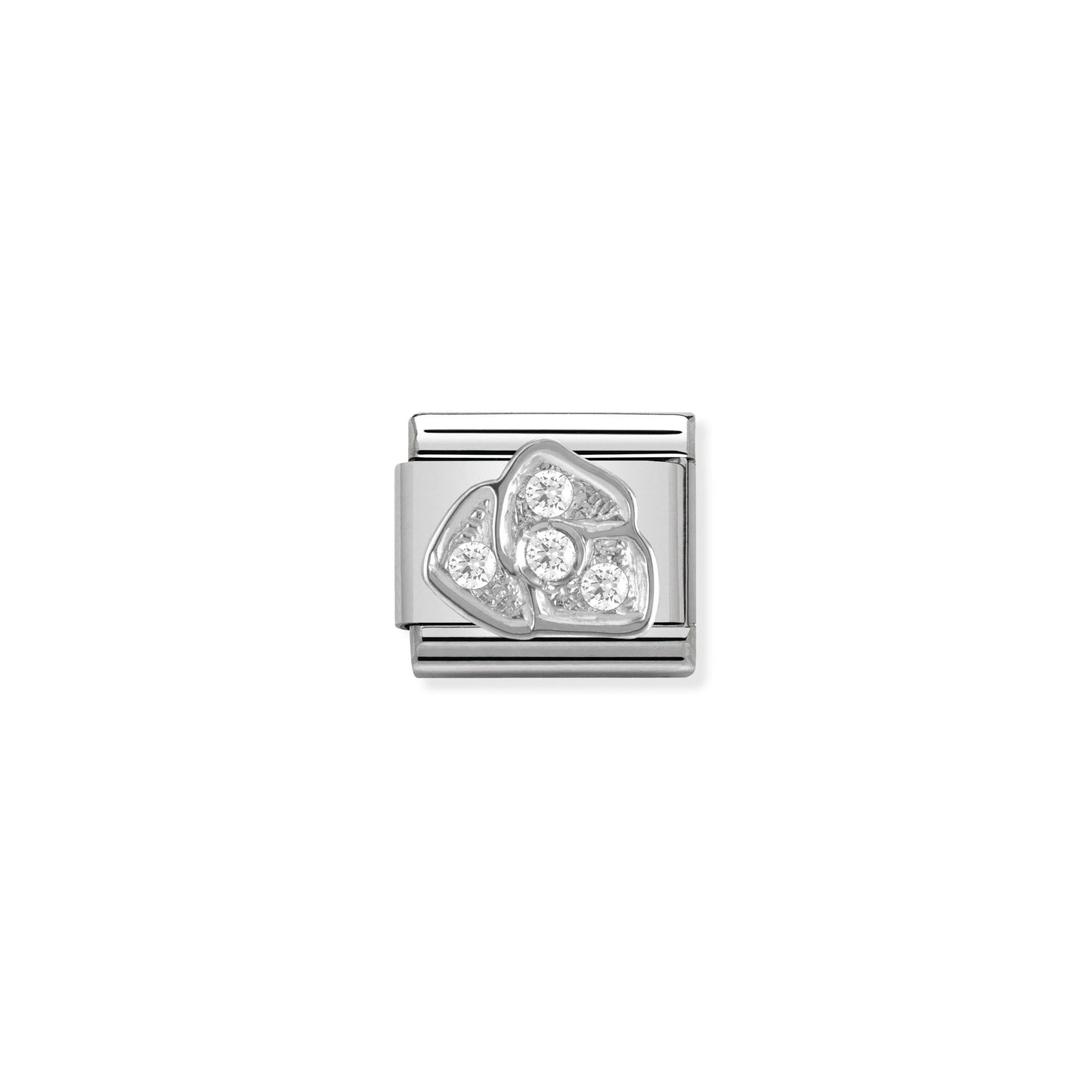Composable CL SYMBOLS steel , Cubic zirconia and silver 925 (05_Rose)