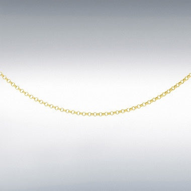 9CT YELLOW GOLD 1.1MM ROUND BELCHER CHAIN 51CM/20