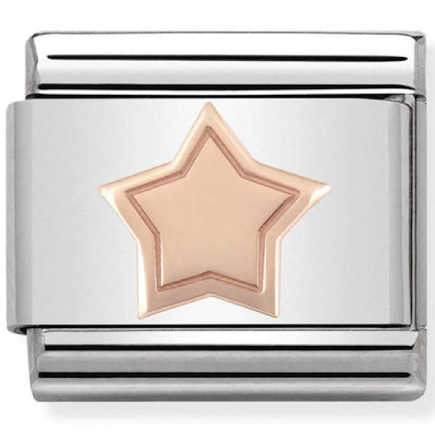 Nomination Classic Rose Gold Engraved Star Charm