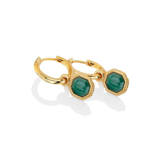 HD X JJ Revive Malachite Earrings