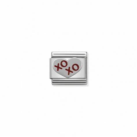 Nomination Classic XOXO Link Silver/Red 330202/21