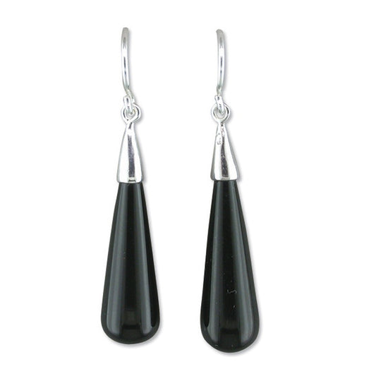 Black Onyx Drop Earrings