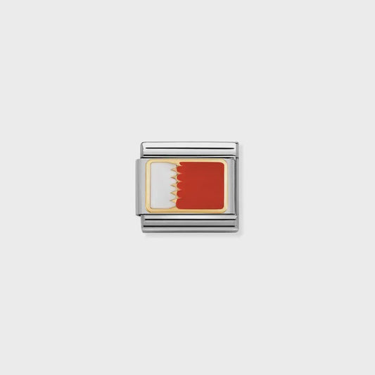COMPOSABLE Classic ASIA in stainless steel with enamel and bonded yellow gold (24-24)