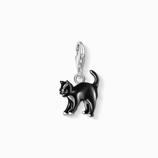 Charm pendant black cat