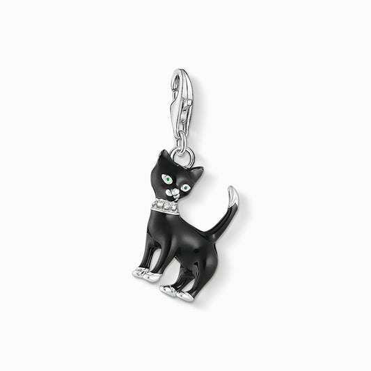 Charm pendant cat black