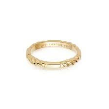 STACKED ROPE RING 18ct Gold Plate SRB9009_GP_S