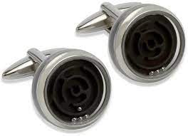 Stainless Steel Cufflink - Labyrinth QC-159