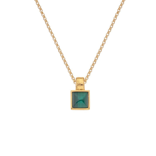 HD X JJ Revive Malachite Square Pendant