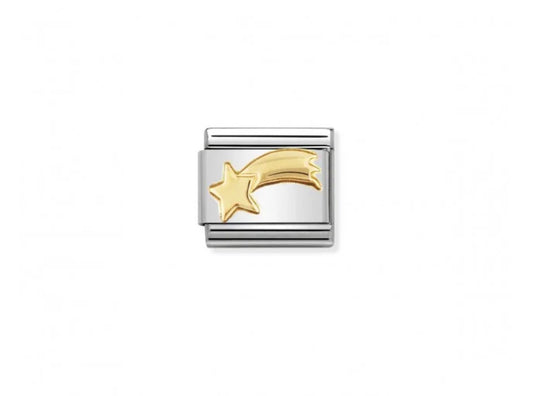 Nomination classic 18ct gold link Shooting Star