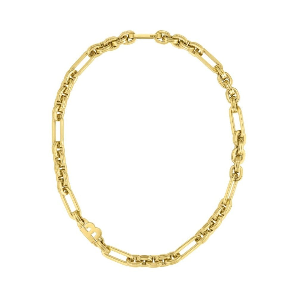 BOSS Ladies' Gold Plated Hailey Bieber Necklace