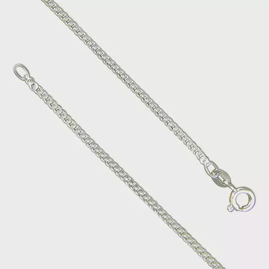 Mens Sterling Silver curb chain 61cm