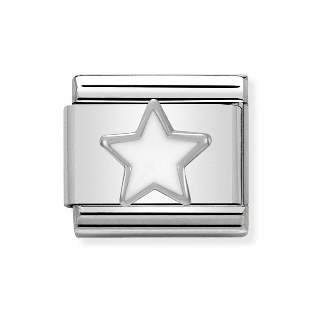 Nomination Stainless Steel Classic Symbol Charm in White Star
