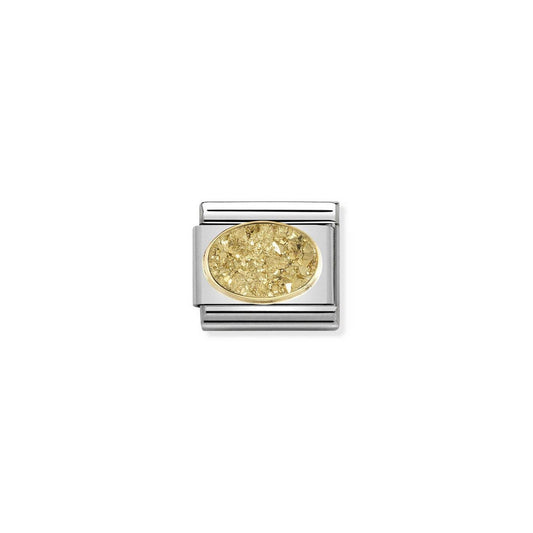 Composable Classic DRUSI in stainless steel, stones and bonded yellow gold (02_Yellow gold)
