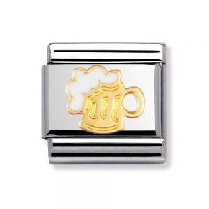 COMPOSABLE Classic DRINKS in stainless steel with enamel and bonded yellow gold (06_Tankard)