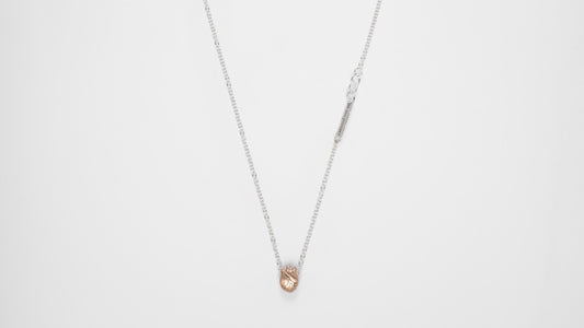 Bjorg Small Anatomic Rose Gold Heart Necklace
