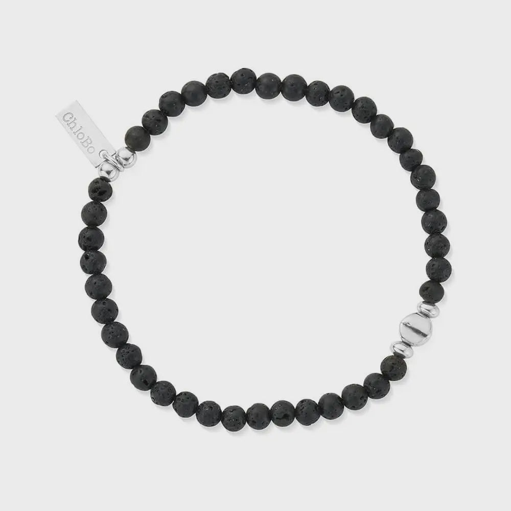 Men's Black Lava Bracelet