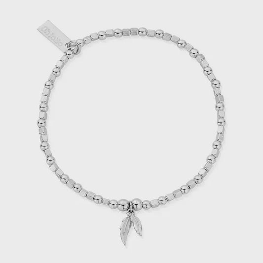 Mini Cube Double Feather Bracelet