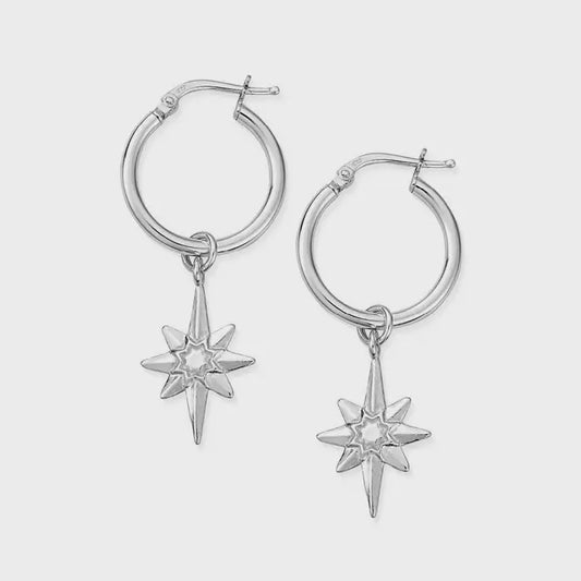 LUCKY STAR HOOP EARRINGS